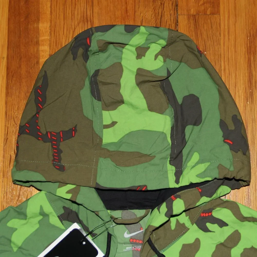 Nike Ohio State Buckeyes On Field Camo Woven Jacket Mens L Military